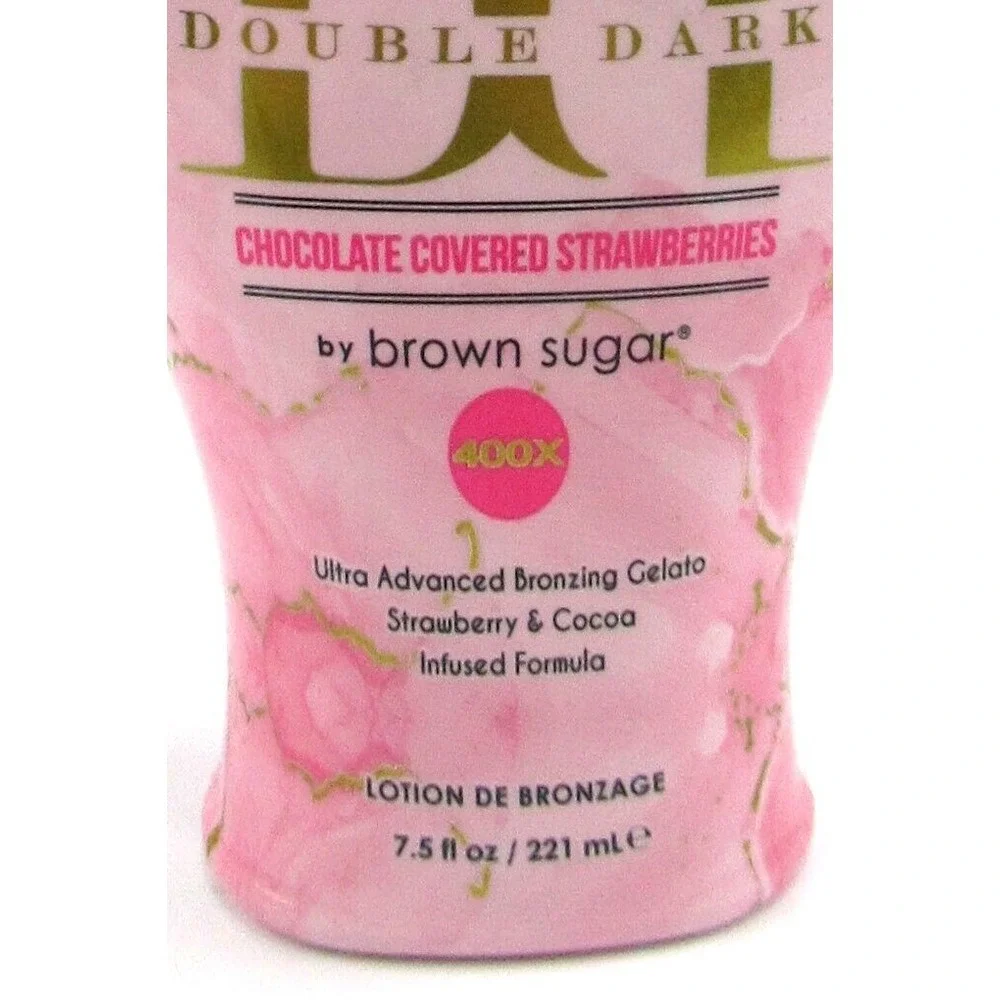 DD Chocolate Covered Strawberries Brown Sugar Tanning‎ Bed Lotion 7.5 oz 400X